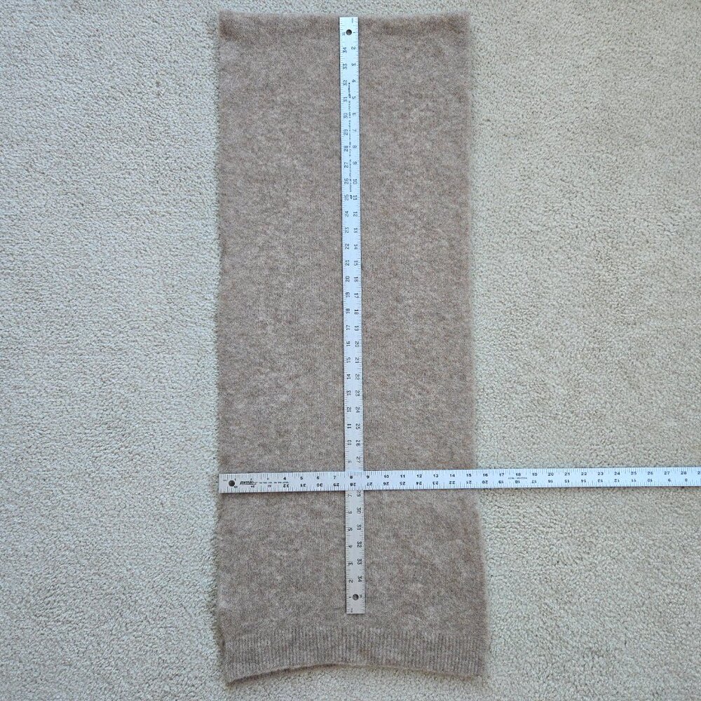 NWOT Sezane Marianne Baby Alpaca Camel Scarf Plush Fuzzy FIRM - Picture 16 of 16